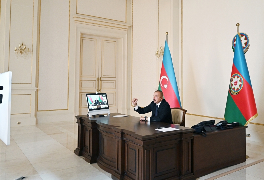 Presidente : “La actual política de agresión de Armenia contra Azerbaiyán muestra su esencia fascista al mundo entero”