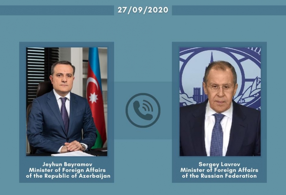 Azərbaycan Xarici İşlər nazirinin rusiyalı həmkarı ilə telefon danışığı olub