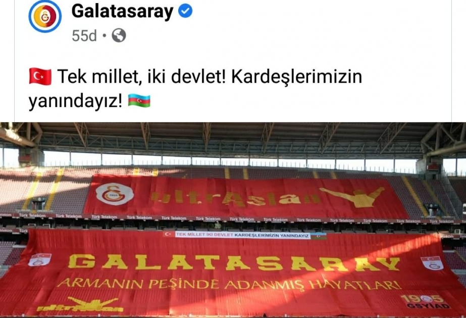 “Qalatasaray” klubu Azərbaycana dəstək olub