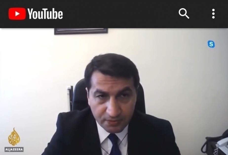 Assistant to President of Azerbaijan highlights Armenia’s provocations on Al Jazeera TV channel VIDEO