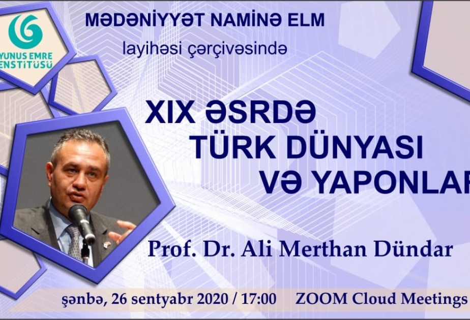 “Mədəniyyət naminə elm” layihəsində tanınmış türk professor iştirak edib