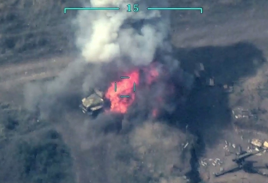 Azerbaijani army destroys several more enemy military vehicles VIDEO