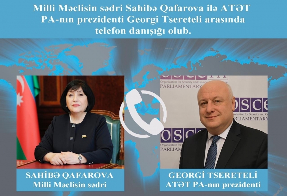 Sahiba Gafarova resaltó la agresión de Armenia en una conversación telefónica con el presidente de la OSCE