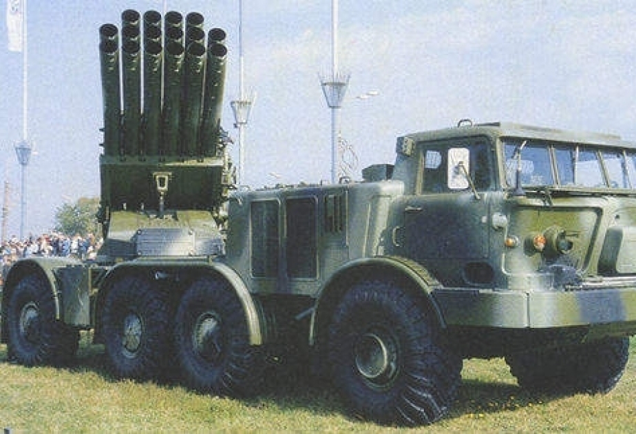 Sistema de lanzacohetes múltiple “Huracán” del ejército armenio fue destruido