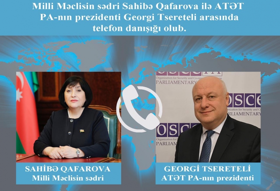 Milli Məclisin Sədri ilə ATƏT Parlament Assambleyasının Prezidenti arasında telefon danışığı olub