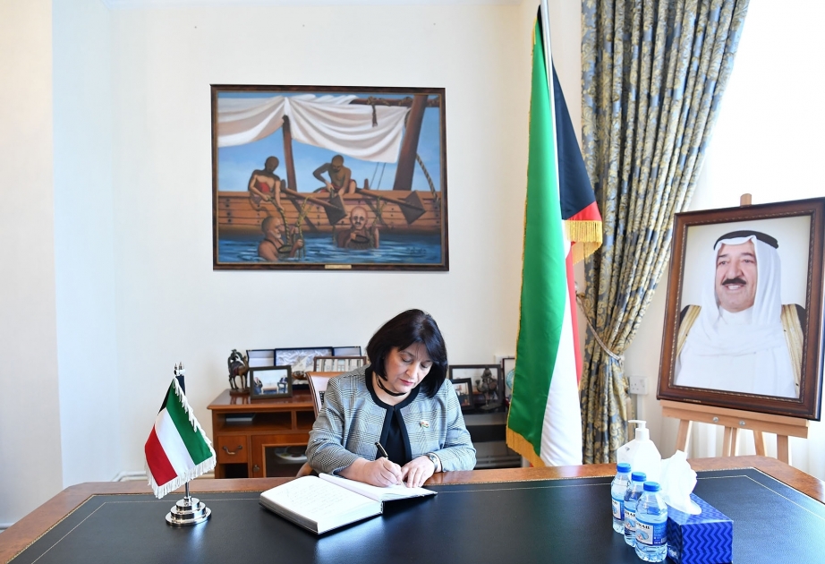 Председатель Милли Меджлиса Сахиба Гафарова побывала в посольстве Кувейта в Азербайджане