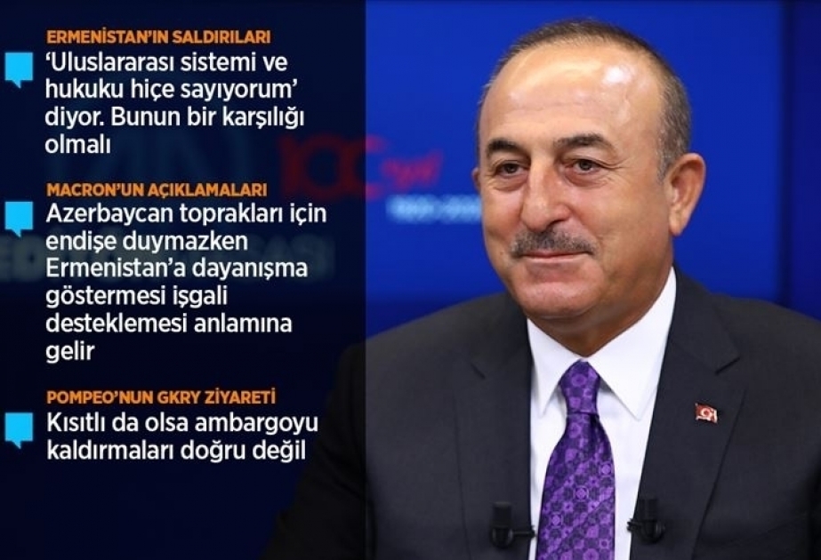 Canciller turco: Azerbaiyán es capaz de liberar por sí mismo las tierras ocupadas