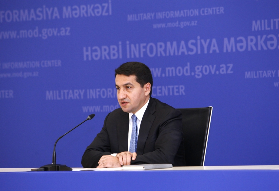 Hikmət Hacıyev: Azərbaycan Ordusu yüksək texnologiyalardan istifadə edərək düşmənin hərbi infrastrukturunu sıradan çıxarır VİDEO