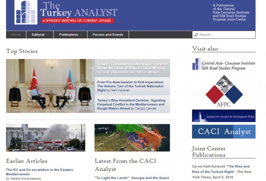 “The Turkey Analyst” nəşri UNEC-in gənc müəllimlərinin analitik məqaləsini dərc edib
