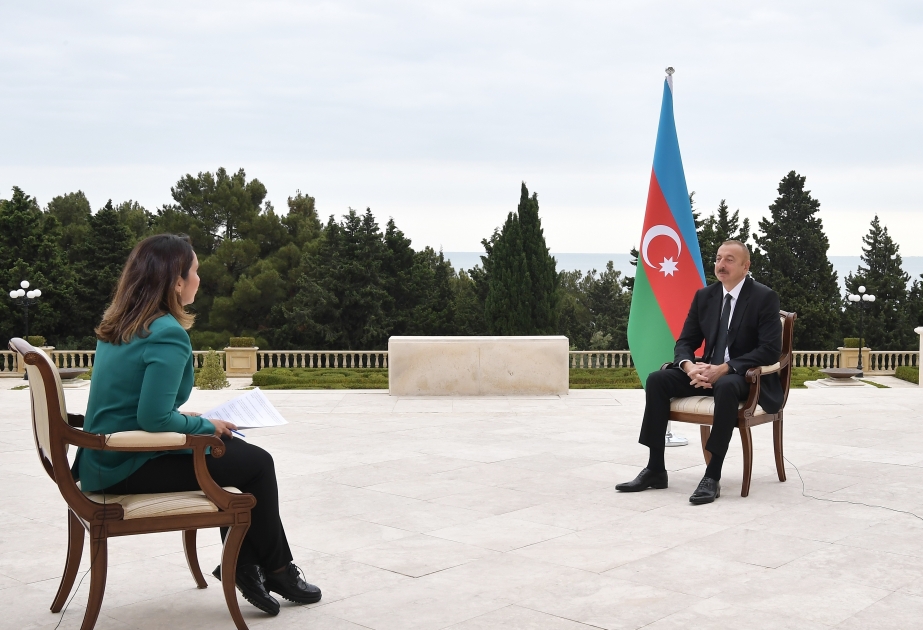 President Ilham Aliyev was interviewed by Al Jazeera TV channel VIDEO