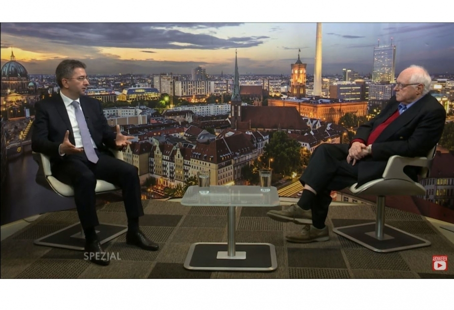 La televisión alemana de Berlín emite una entrevista con el embajador de Azerbaiyán sobre las últimas provocaciones de Armenia