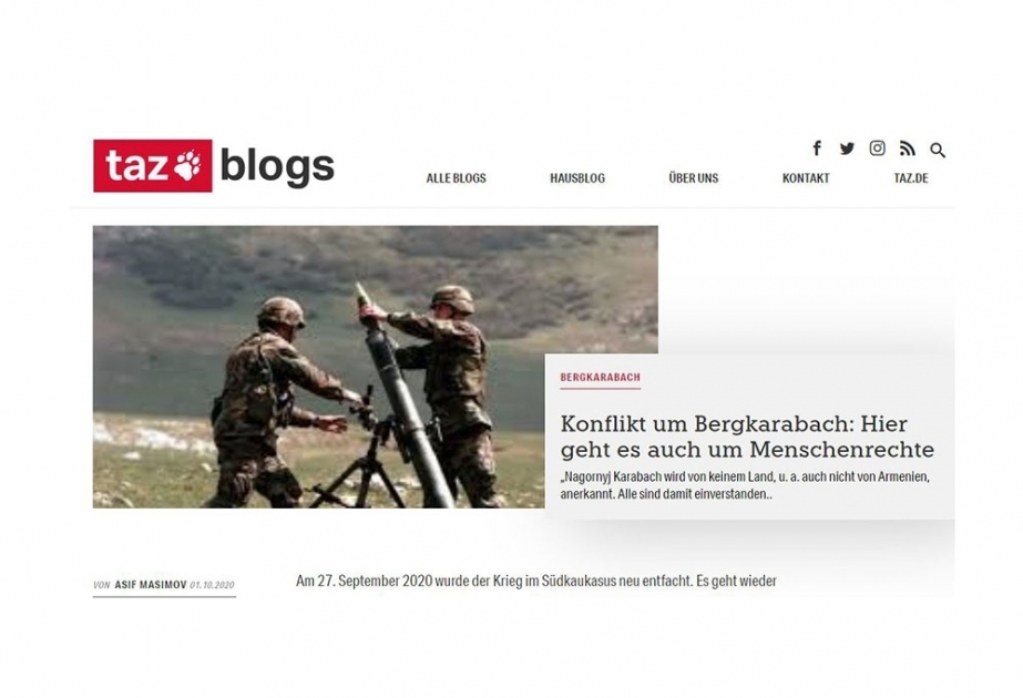 Azərbaycanlı alim bundestaqın ayrı-ayrı üzvlərinin qərəzli qənaətlərini alman mətbuatında tənqid edib