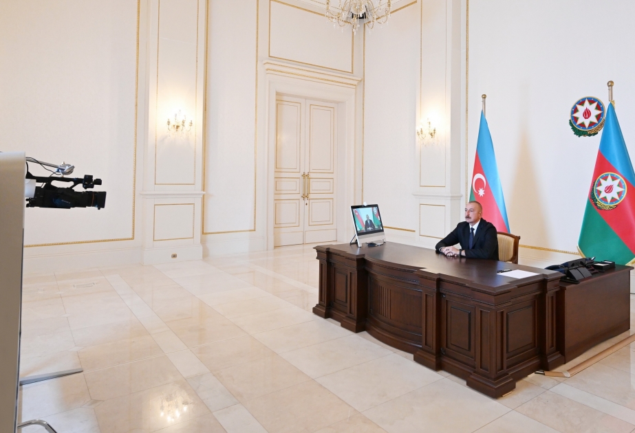 President Ilham Aliyev was interviewed by Al ArabiyaTV channel VIDEO