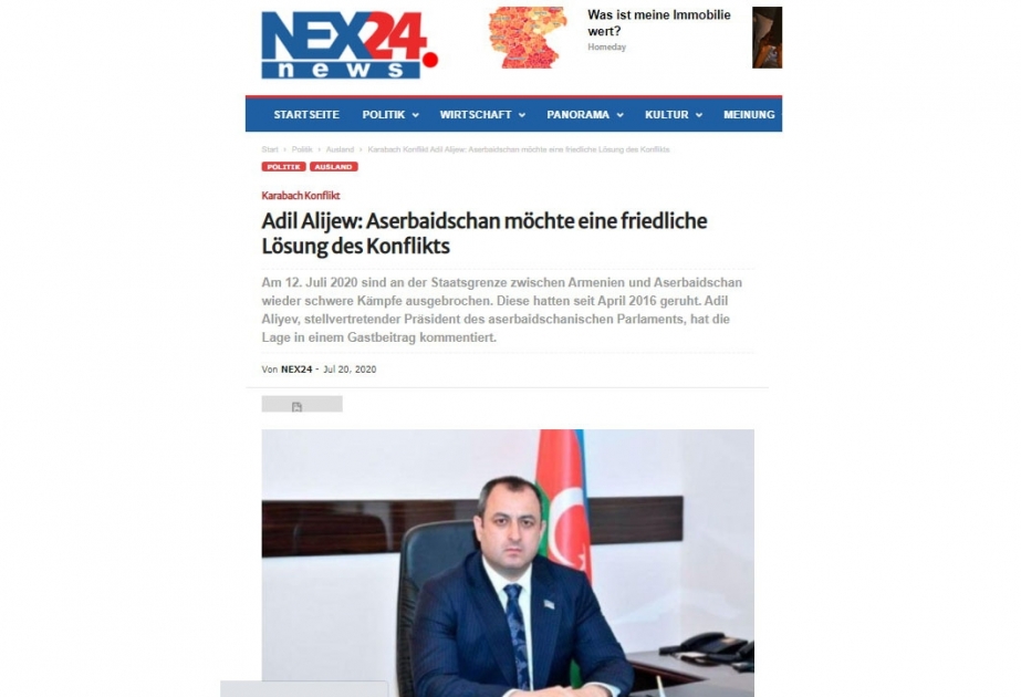 Azərbaycan həqiqətləri Almaniya mətbuatında
