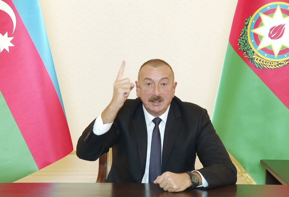 الرئيس إلهام علييف: وحدة أراضي أذربيجان لتستعاد ونحن على الحق