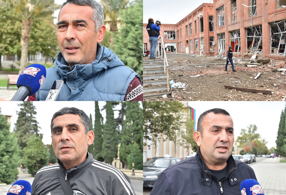 “Əsgərlərimizin düşmənə ağır zərbələr vurması bizi daha da ruhlandırır” – AZƏRTAC-ın çəkiliş qrupu Gəncədə  VİDEO ​