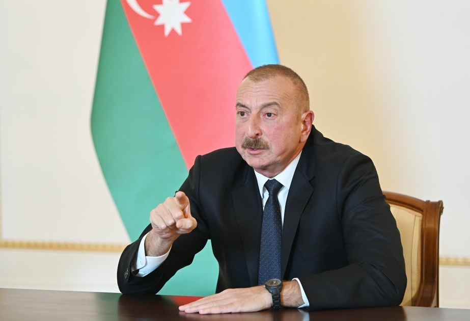 Президент Ильхам Алиев: Мы что, должны вести переговоры с армянскими палачами, наносящими удар по истории азербайджанского народа?