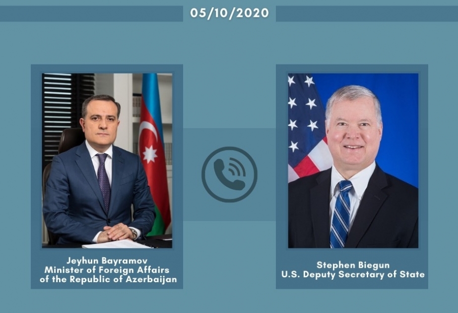 Canciller azerbaiyano informó a subsecretario de EE.UU. sobre los ataques del ejército armenio contra los civiles azerbaiyanos