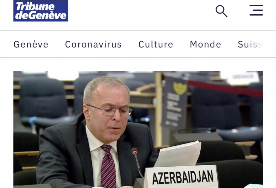 Daimi nümayəndə Vaqif Sadıqov “Tribune de Genève” mətbu orqanına müsahibə verib
