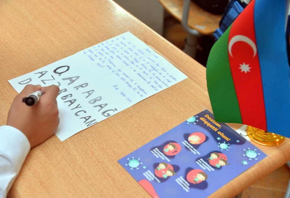 Şagirdlərdən əsgərlərə dəstək aksiyaları