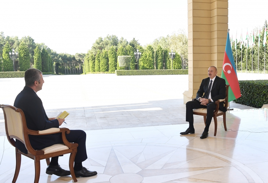 Prezident İlham Əliyev CNN-Türk telekanalına müsahibəsində Rusiya, İran və ABŞ-ın mövqeyini şərh edib VİDEO