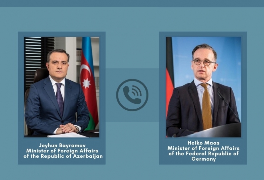 Los ministros de Relaciones Exteriores de Azerbaiyán y Alemania mantuvieron conversación telefónica