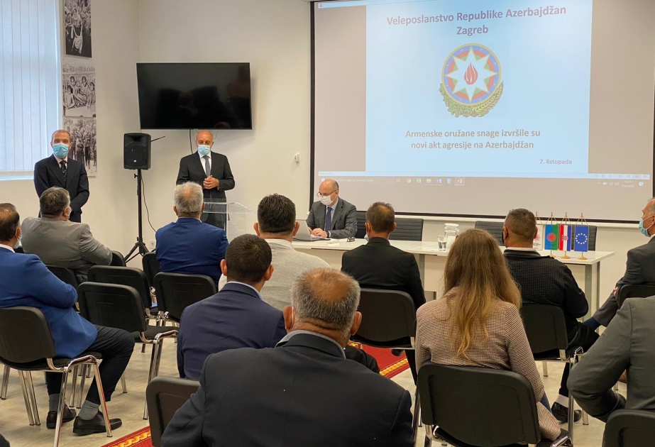 Xorvatiya ictimaiyyəti Ermənistanın ölkəmizə qarşı hərbi təxribatı barədə məlumatlandırılıb