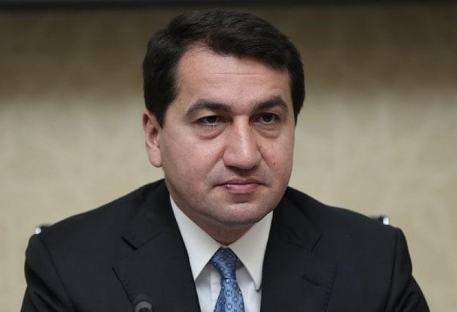Hikmət Hacıyev: Ermənistan İsrailin silah satmasını haqsız olaraq tənqid edir