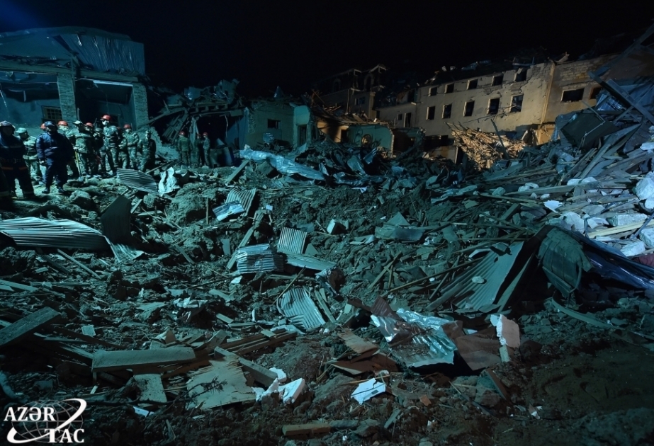 5 civilians kiiled, 17 wounded as Ganja comes under heavy bombardment of Armenians
