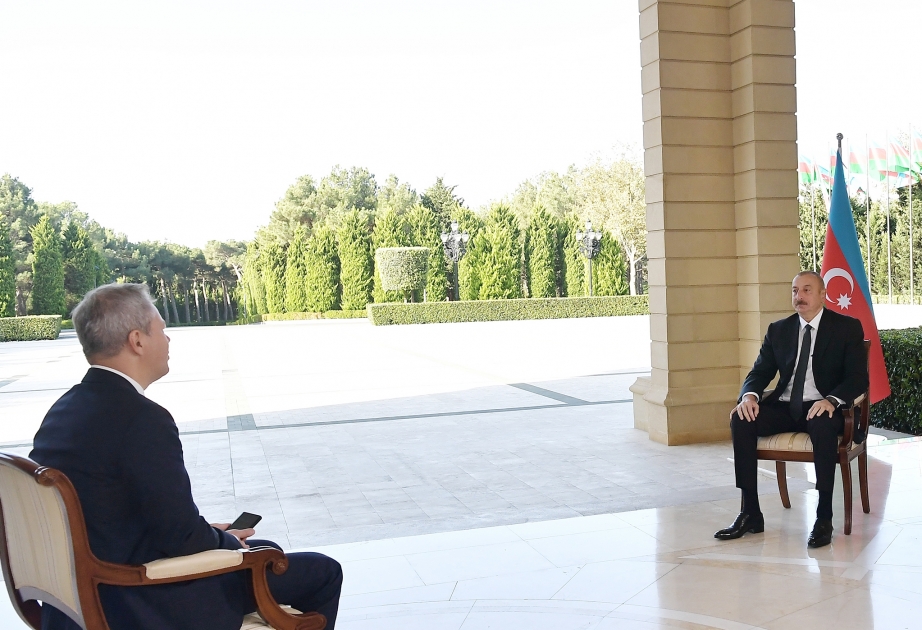 Prezident İlham Əliyev: Azərbaycanda Türkiyə bayraqlarının çox olması təbiidir