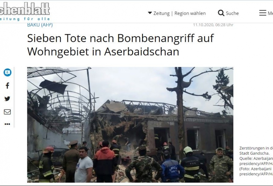 Немецкое издание Wochenblatt рассказало о военном преступлении ВС Армении