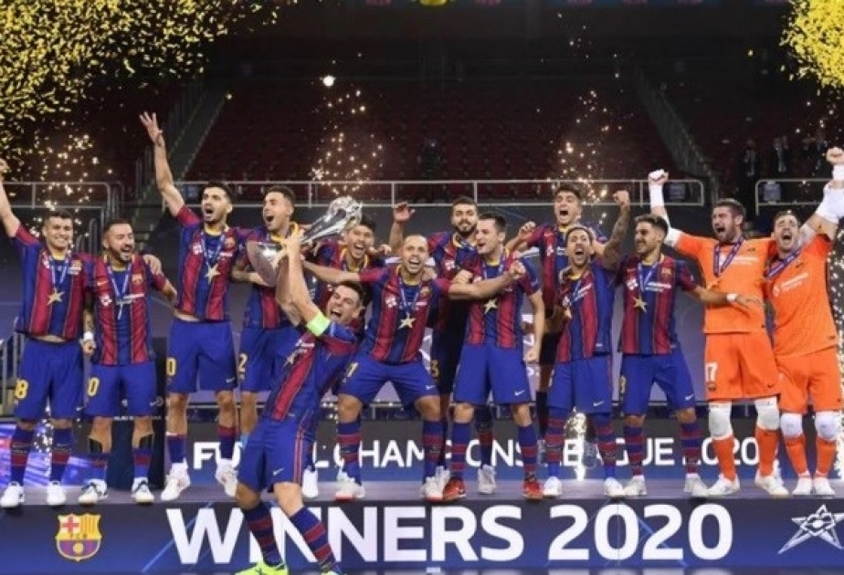 «Барселона» выиграла Лигу Чемпионов в футзале