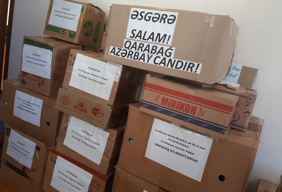 Lənkəranlı məktəblilərdən orduya dəstək aksiyası