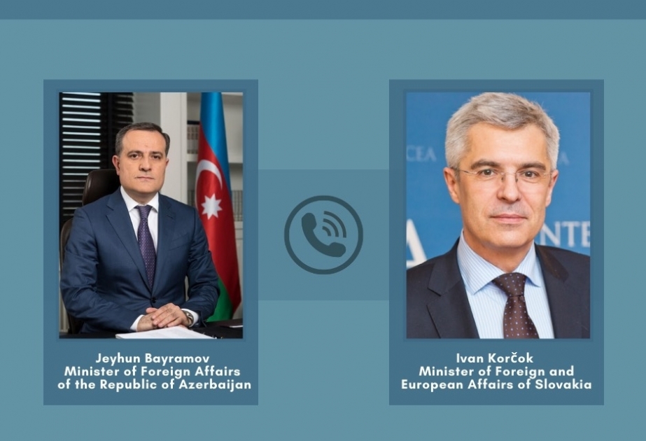 مكالمة هاتفية بين وزير الخارجية الاذربيجاني ووزير الخارجية والشؤون الاوروبي في سلوفاكيا