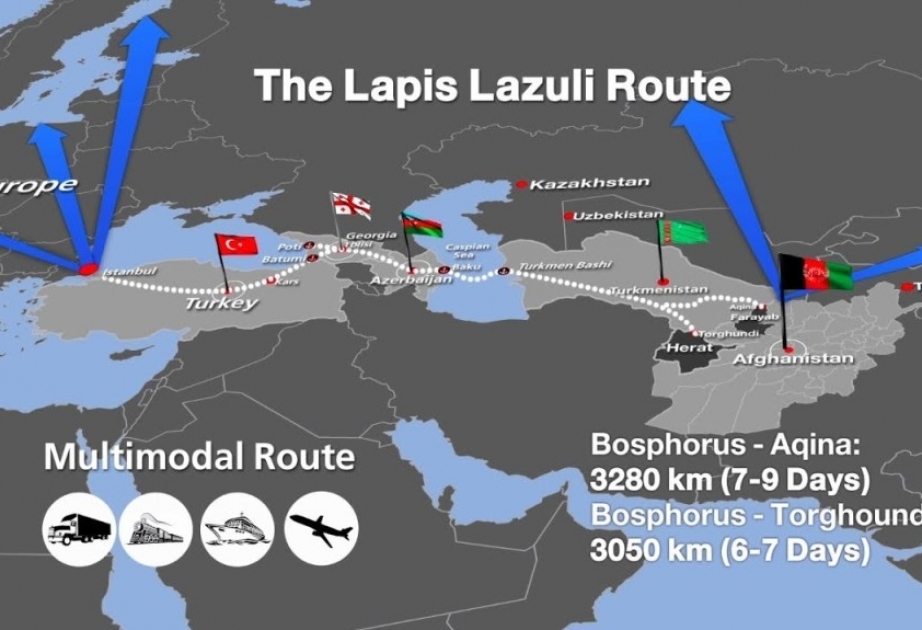 Lapis Lazuli marşrutu ilə konteyner yükləri Türkmənistandan Bakı Limanına göndəriləcək