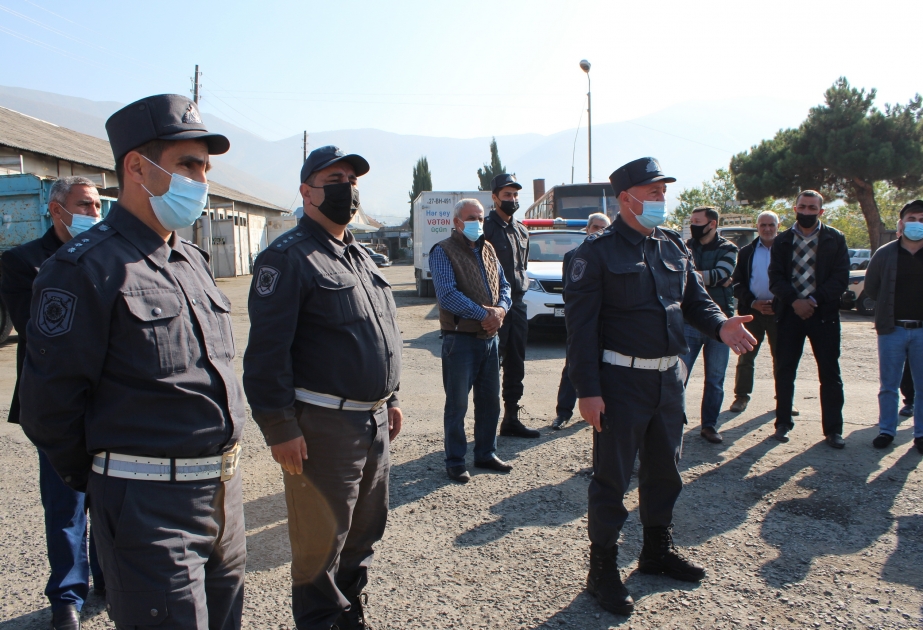Şəkidə yol polisi koronavirusun yayılmasının qarşısının alınması məqsədilə tədbirləri davam etdirir