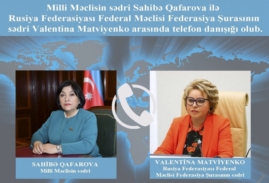 Se produjo una conversación telefónica entre Sahiba Gafarova y Valentina Matviyenko