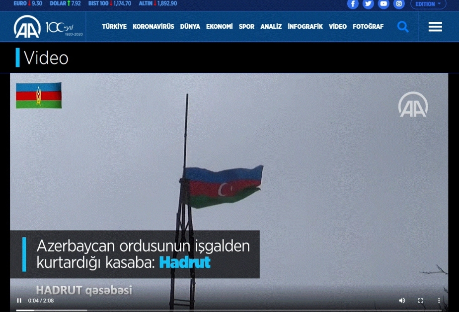 Türkiyə mediası: Ermənistanın ordusu Azərbaycanın dinc əhalisinə qarşı hücumları davam etdirir