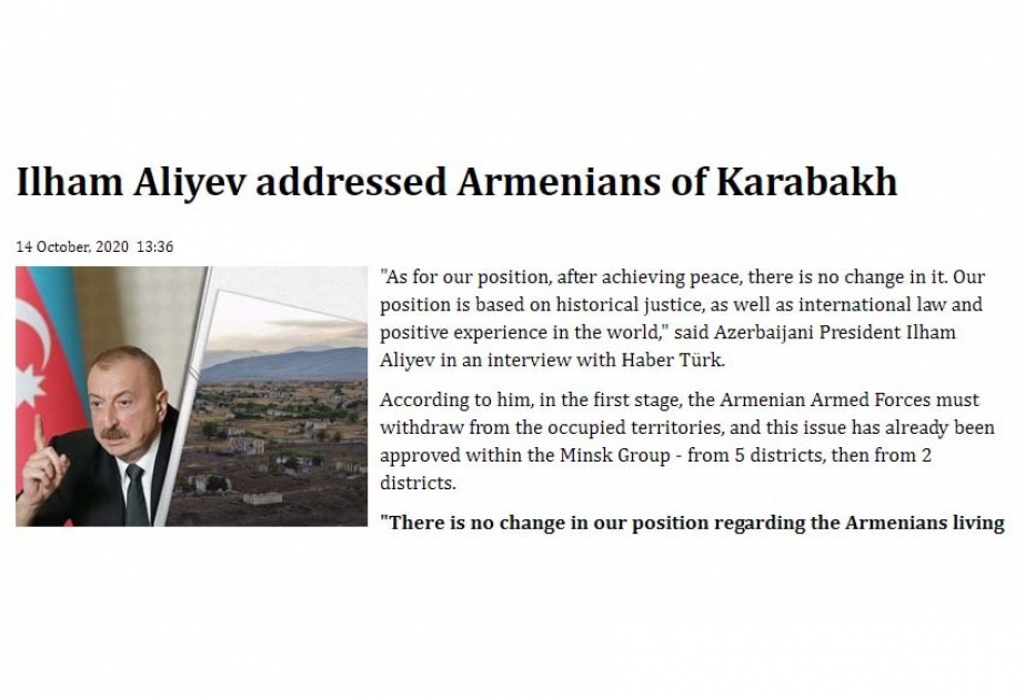 Gürcüstan KİV-ləri: Azərbaycanın daha bir neçə yaşayış məskəni erməni işğalından azad olundu
