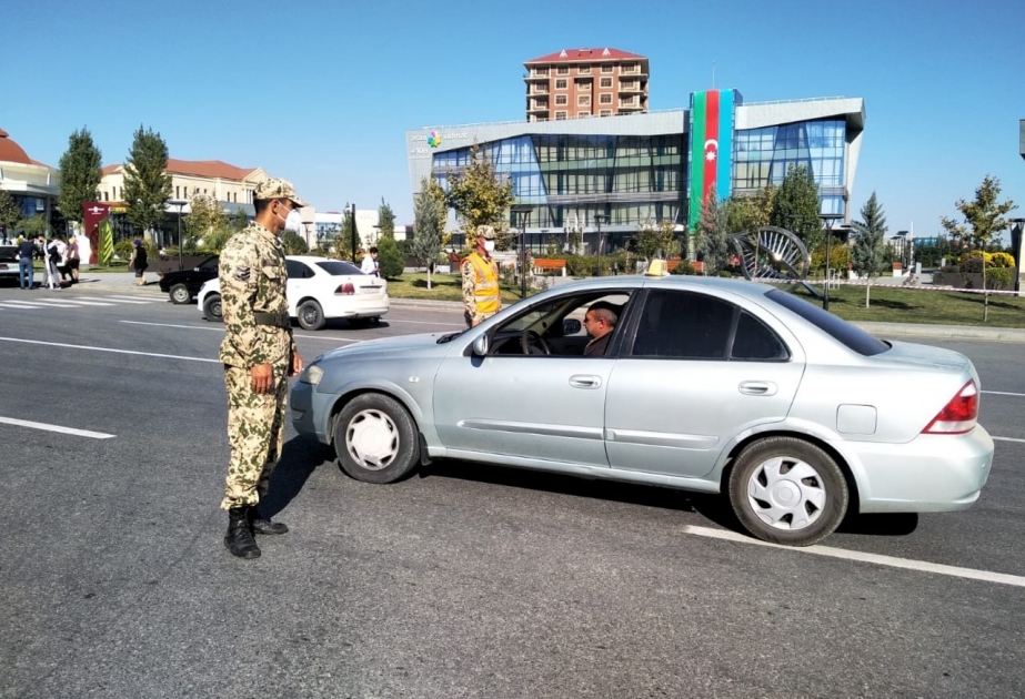 Qubada polis və Daxili Qoşunların əməkdaşları gücləndirilmiş iş rejimində xidmət aparır