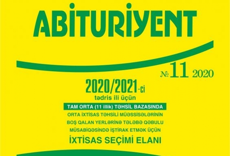 Dövlət İmtahan Mərkəzi “Abituriyent” jurnalının 11-ci nömrəsini nəşr edib