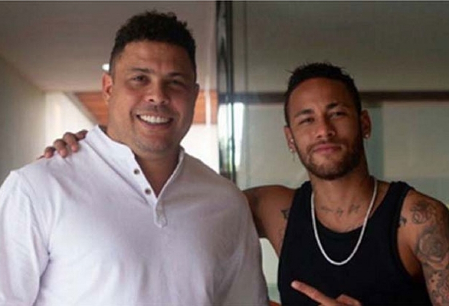 Ronaldo felicita a Neymar por ubicarse segundo goleador de Brasil