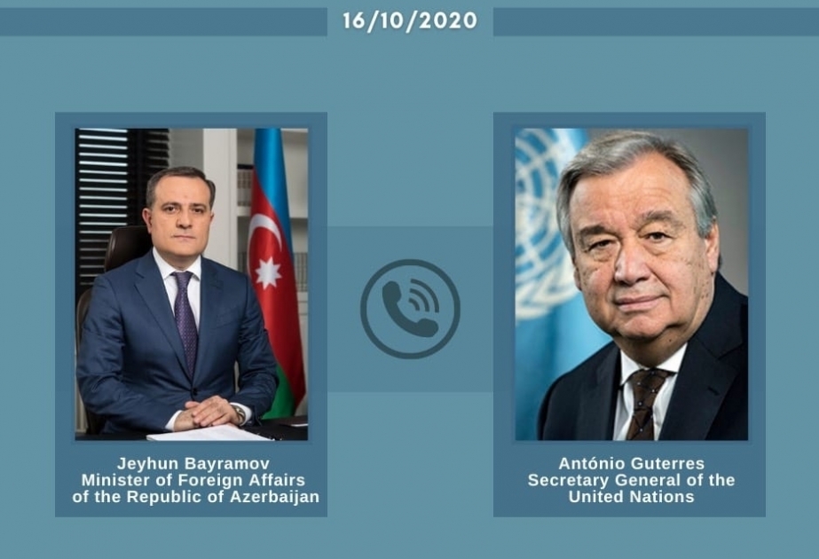 Генеральный секретарь ООН проинформирован о нарушении вооруженными силами Армении гуманитарного режима прекращения огня