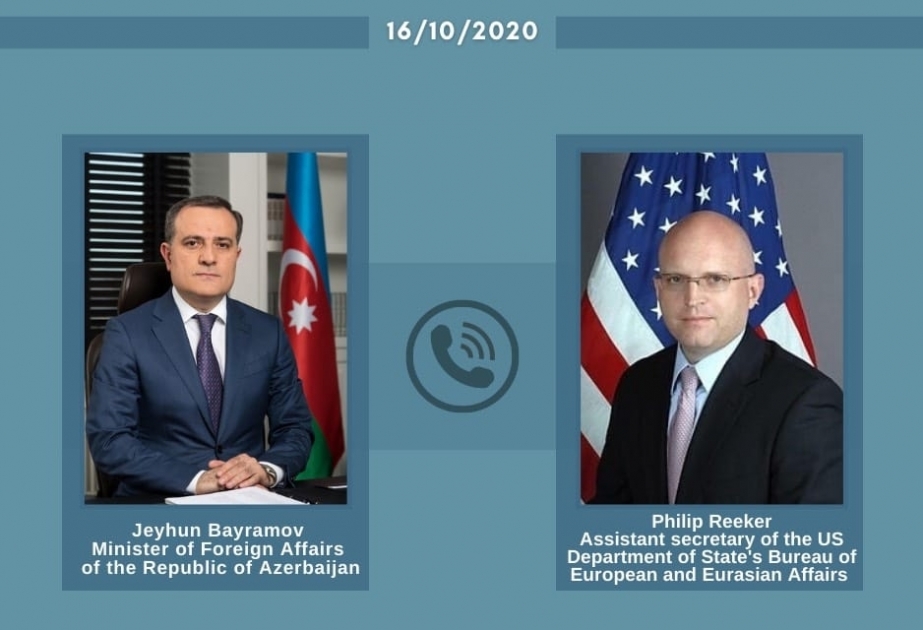 Azerbaijani FM informs U.S. Acting Assistant Secretary of State for European and Eurasian Affairs of Armenia’s violating humanitarian ceasefire