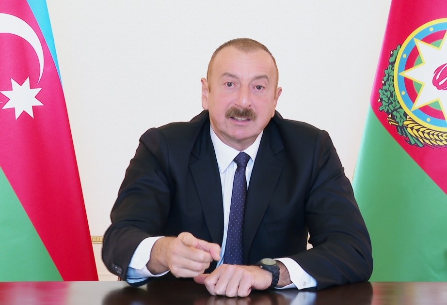 Prezident İlham Əliyev: Onun-bunun ətəyindən yapışıb imdad diləyirsən ki, Azərbaycanı durdurun. Rədd ol torpağımızdan, dayanaq VİDEO