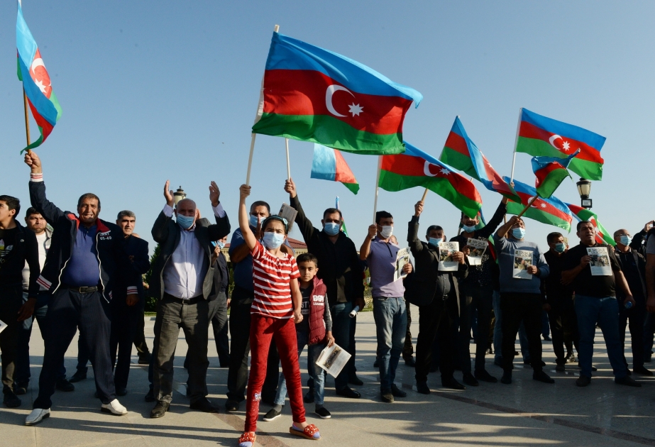 Füzuli sakinlərinin qələbə sevinci FOTO VİDEO