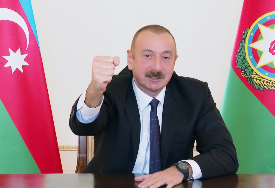 الرئيس علييف: جيش أذربيجان المظفر يواصل تنفيذ مهمته الانقاذية  يجب أن يعرف جميعنا أن المدينة ما بقي منها شيء ولا أثر ولا مبنى سليمة