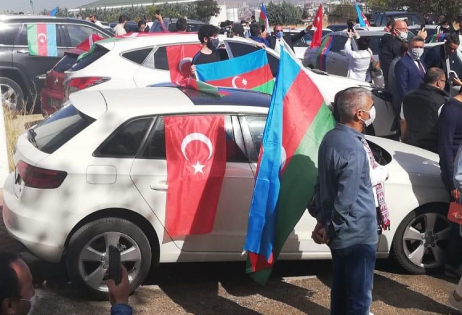 Ankarada Azərbaycana dəstək yürüşü keçirilib