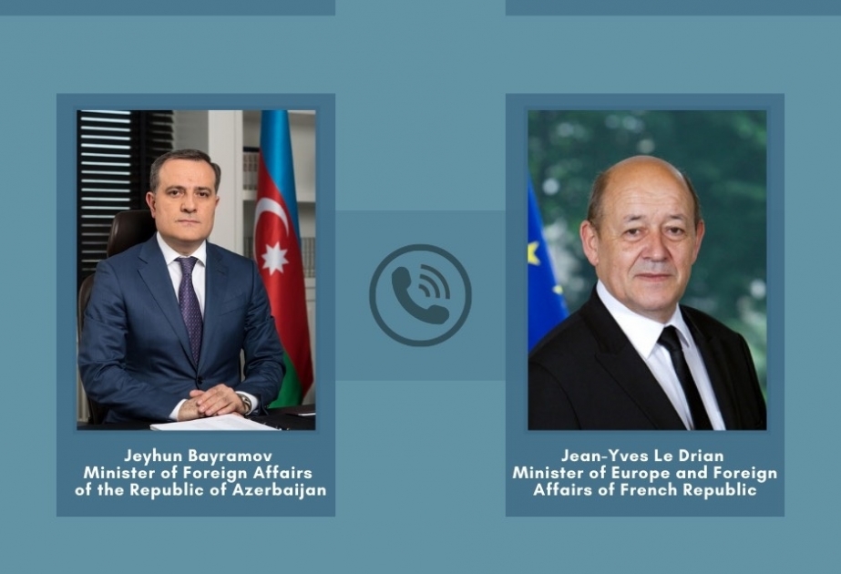Azərbaycan və Fransa Xarici İşlər nazirləri arasında telefon danışığı olub
