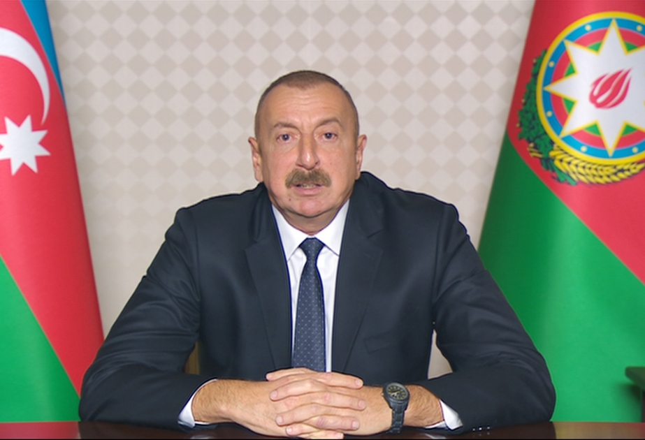 Azərbaycan Prezidenti: Ermənistan rəhbərliyi artıq bizim qarşımızda diz çöküb, onlara layiq olan yeri göstərmişik VİDEO